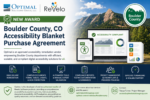 New Award – Boulder County, CO Accessibility Blanket Purchase Agreement